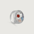 Mother of Pearl Sunny Silver Ring,,hi-res view 4