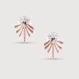 Dainty Sparkle Gold & Diamond Stud Earrings,,hi-res view 3