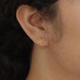 Chic Canopy Gold Stud Earrings,,hi-res view 1