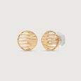 Linear Glow Gold Stud Earrings,,hi-res view 4