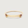 Flutter Ladybugs Gold Bangle,,hi-res view 3