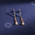 Solar Symphony 14KT Navratna Drop Earrings,,hi-res view 1