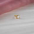 Ethereal Radiance Gold and Diamond Nose Pin,,hi-res view 1
