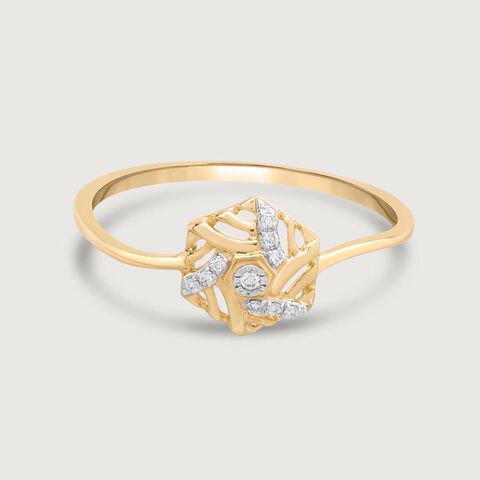 Hexagon Gleam Diamond Ring