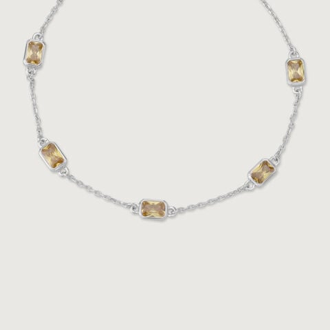 Golden Gleam Silver Bracelet