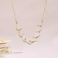 Dazzling Wave Gold & Diamond Necklace,,hi-res view 1