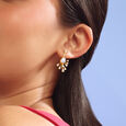 Celestial Opal & Diamond Drop Earrings,,hi-res view 2