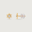 Whimsy Daisy Diamond Stud Earrings,,hi-res view 4