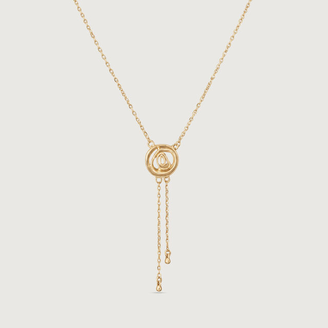 Fluid Orbit Gold Necklace,,hi-res image number null