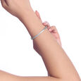 Snatched Spiral Silver Bangle,,hi-res view 2
