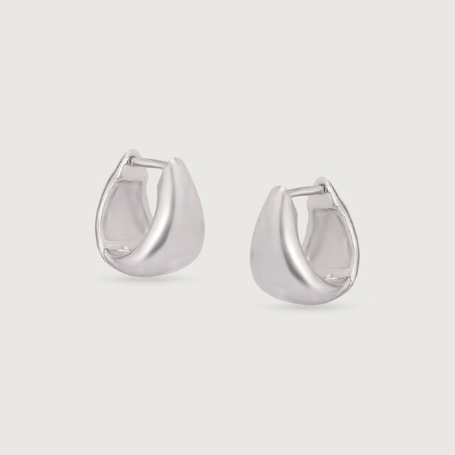 Chunky Bold Silver Earrings,,hi-res image number null