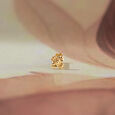 Woven Petal Gold Nose Pin,,hi-res view 1