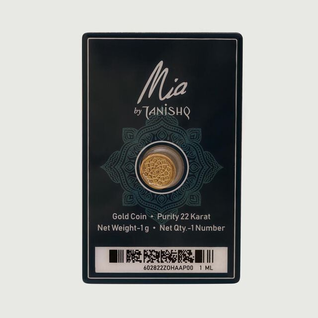 1 GM 22 Karat Stunning Lotus Gold  Coin,,hi-res image number null
