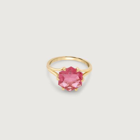 Starburst Pink Gold Ring