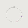 Playful Glow Silver Anklet,,hi-res view 3