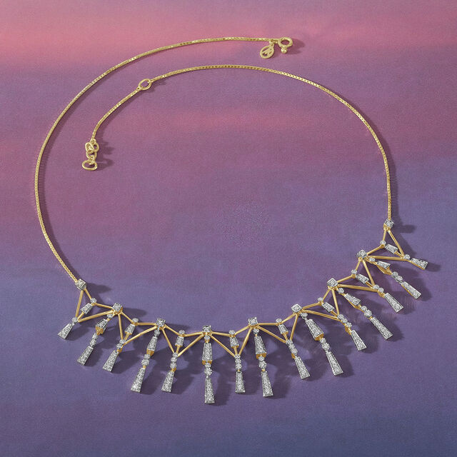 Horizon Spire Diamond Necklace,,hi-res image number null