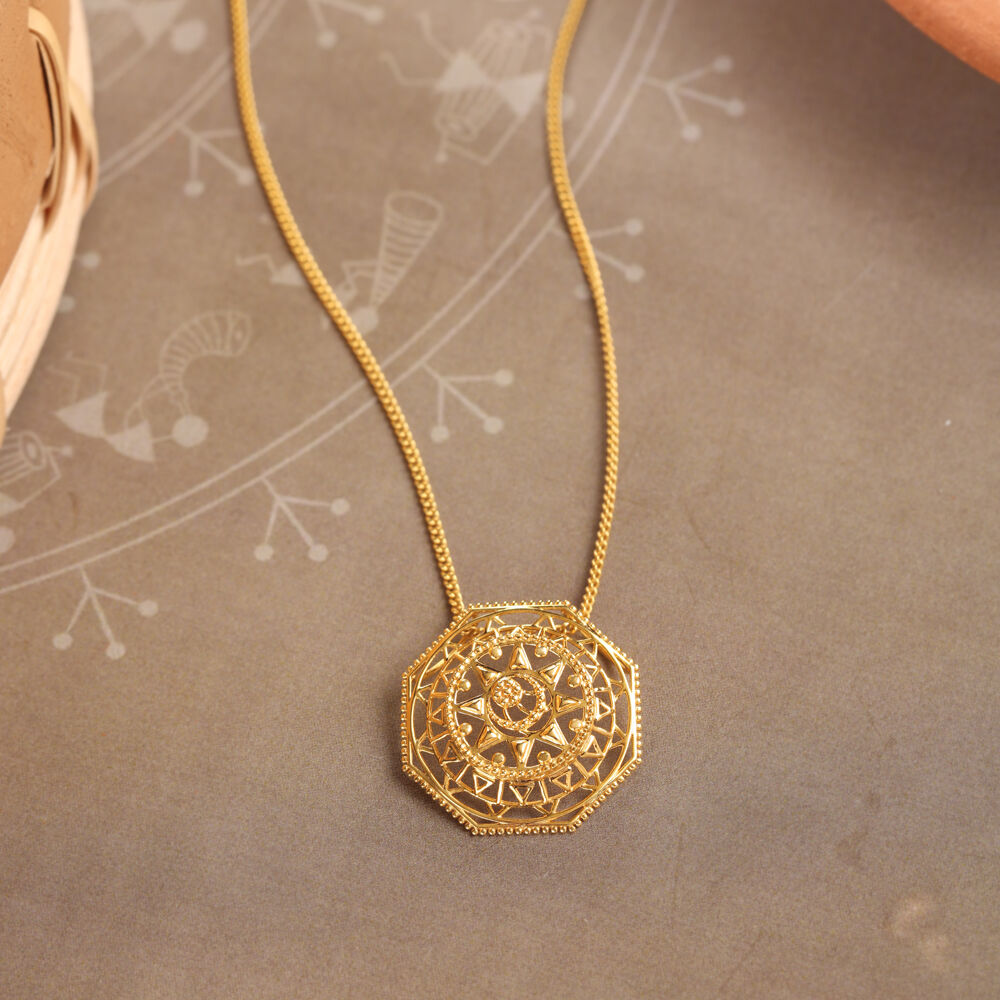 Gold locket tanishq hot sale