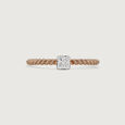 Twisted Grace Gold & Diamond Finger Ring,,hi-res view 3
