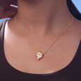 Luminous Enamel Gold Brooch Pendant,,hi-res view 3