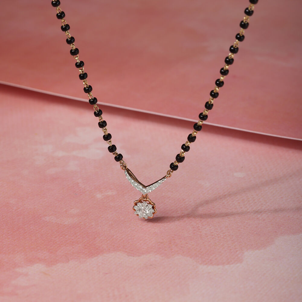 Buy 14KT Idyllic Diamond Mangalsutra Online Mia by Tanishq