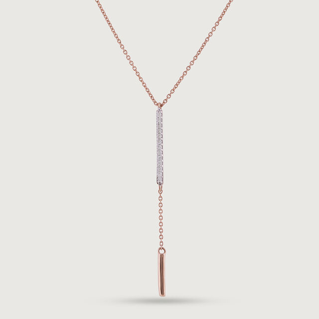 Elegant Drop Gold & Diamond Necklace,,hi-res image number null