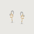 Spiral Buzz Cubic Zirconia Drop Earrings,,hi-res view 3