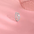 Halo Loop Silver Ring,,hi-res view 1