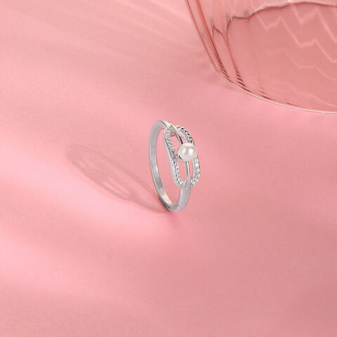 Halo Loop Silver Ring