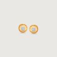 Circular Grace Diamond Stud Earrings,,hi-res view 3