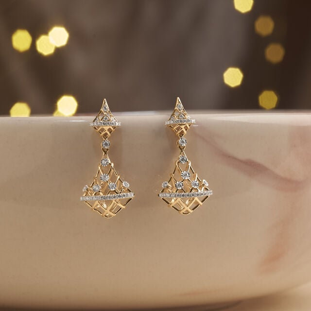 Striking Light Diamond Jhumka,,hi-res image number null