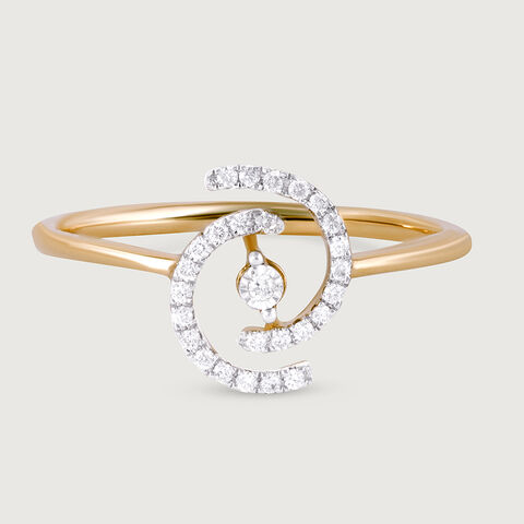 Infinite Sparkle Gold & Diamond Finger Ring