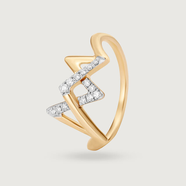Cosmic Wonder 14KT Diamond Finger Ring,,hi-res image number null
