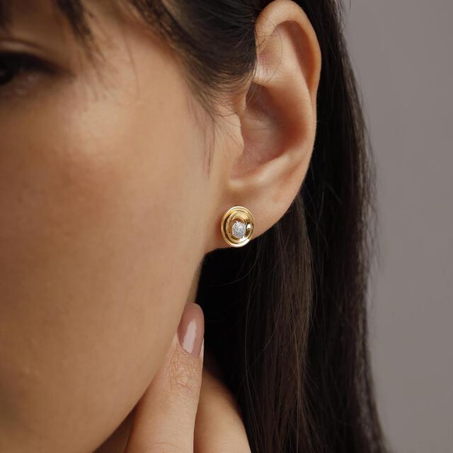 Circular Grace Diamond Stud Earrings,,hi-res image number null