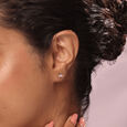 Regal Radiance 14KT Gold & Diamond Stud Earrings,,hi-res view 2