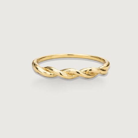 Braided Twist Gold Ring