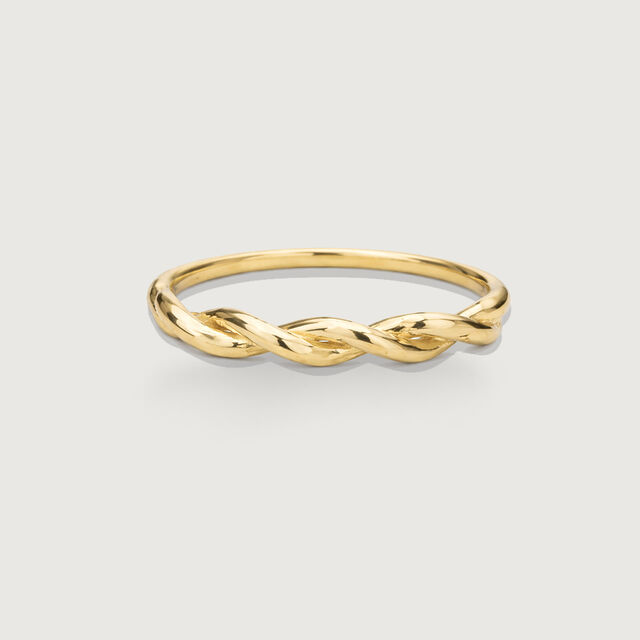 Braided Twist Gold Ring,,hi-res image number null