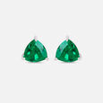 Lush Green Silver Stud Earrings,,hi-res view 3