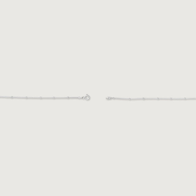 Modern Gleam Silver Anklet,,hi-res image number null