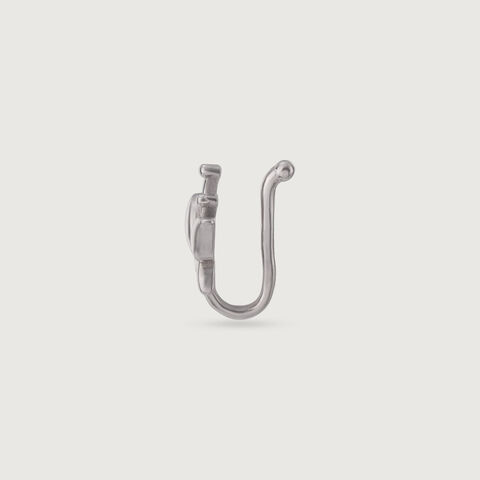 Whimsical Bloom Silver Nose Pin