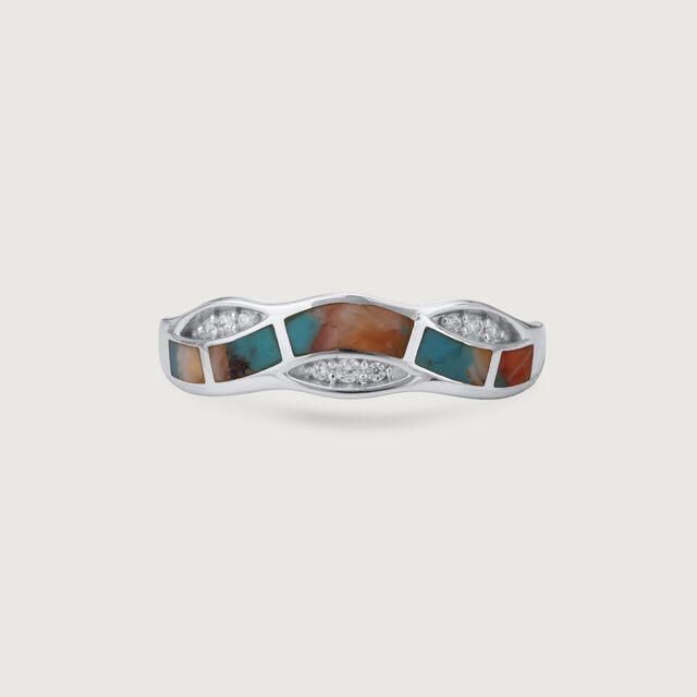 Mosaic Luxe Silver Ring,,hi-res image number null