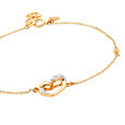 14KT Yellow Gold Piece of Heart Diamond Bracelet,,hi-res view 2