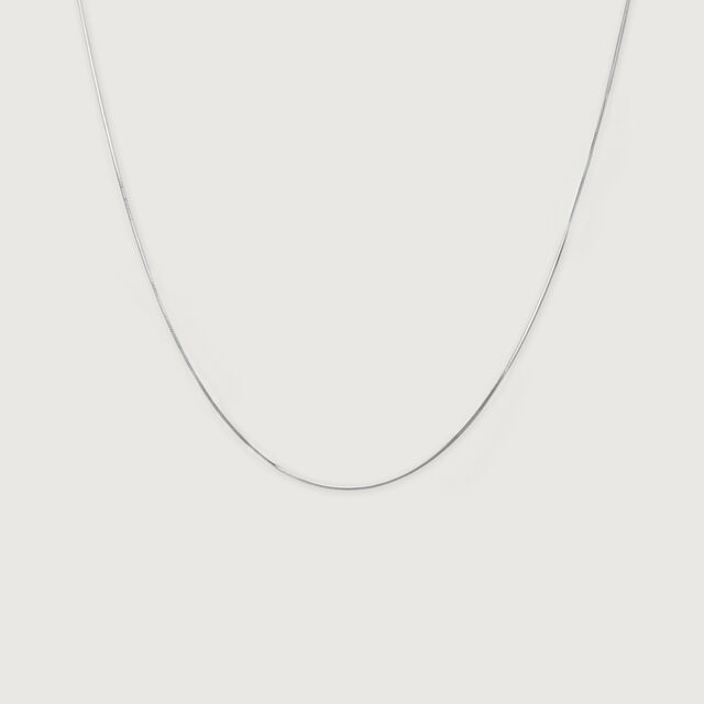 Sleek Serpentine Silver Chain,,hi-res image number null
