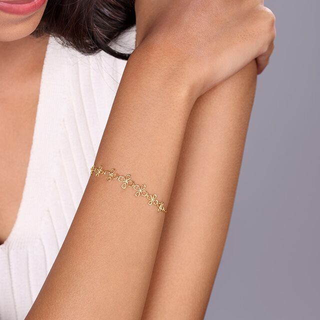 Eternal Blossom 14KT Yellow Gold Bracelet,,hi-res image number null