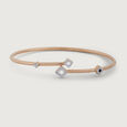 Graceful Shine Diamond & Gold Bangle,,hi-res view 4