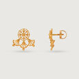 Tarpa Legacy 22KT Gold Stud Earrings,,hi-res view 4