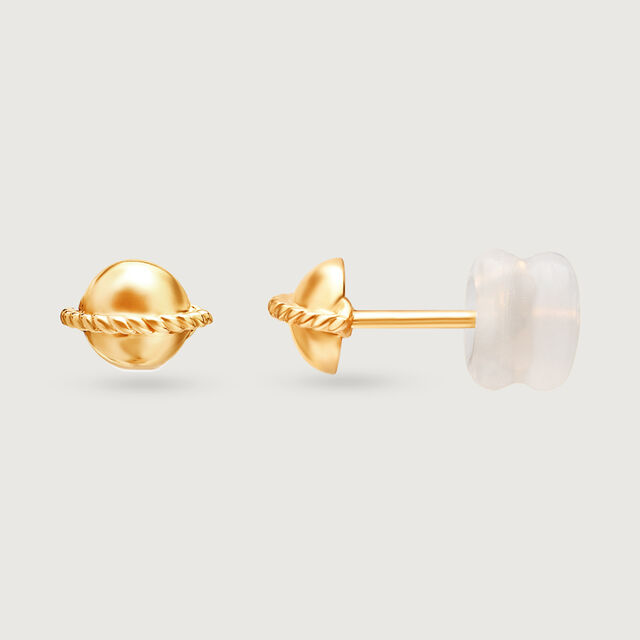 Pretty Cosmic Splendour 18KT Modular Planet Drop Earrings,,hi-res image number null
