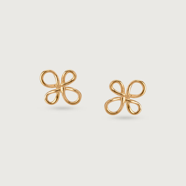 Eternal Blossom 14KT Yellow Gold Stud Earrings,,hi-res image number null