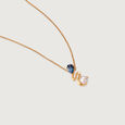 Aqua Shine Pearl & Gold Pendant,,hi-res view 4
