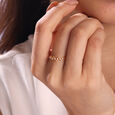 Sparkling Summit Gold & Diamond Finger Ring,,hi-res view 2