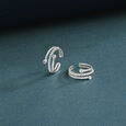 Radiant Flow Silver Toe Rings,,hi-res view 1
